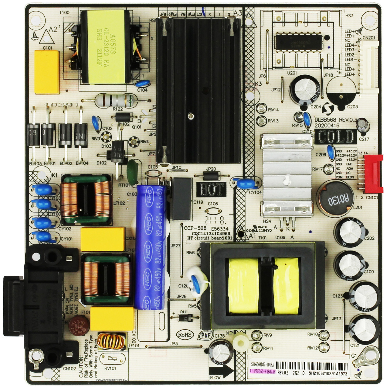 LG 81-PBE050-H4B07AP Power Supply Board