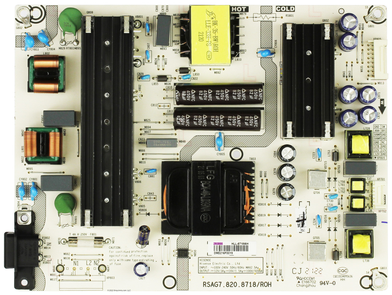 Hisense 293555 HLL-8718WH Power Supply / LED Driver Board