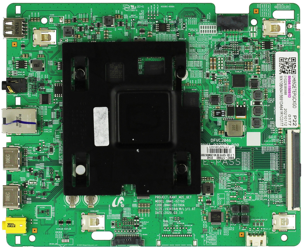 Samsung BN94-15691D Main Board for LH65QETEPGCXGO (Version BA01)