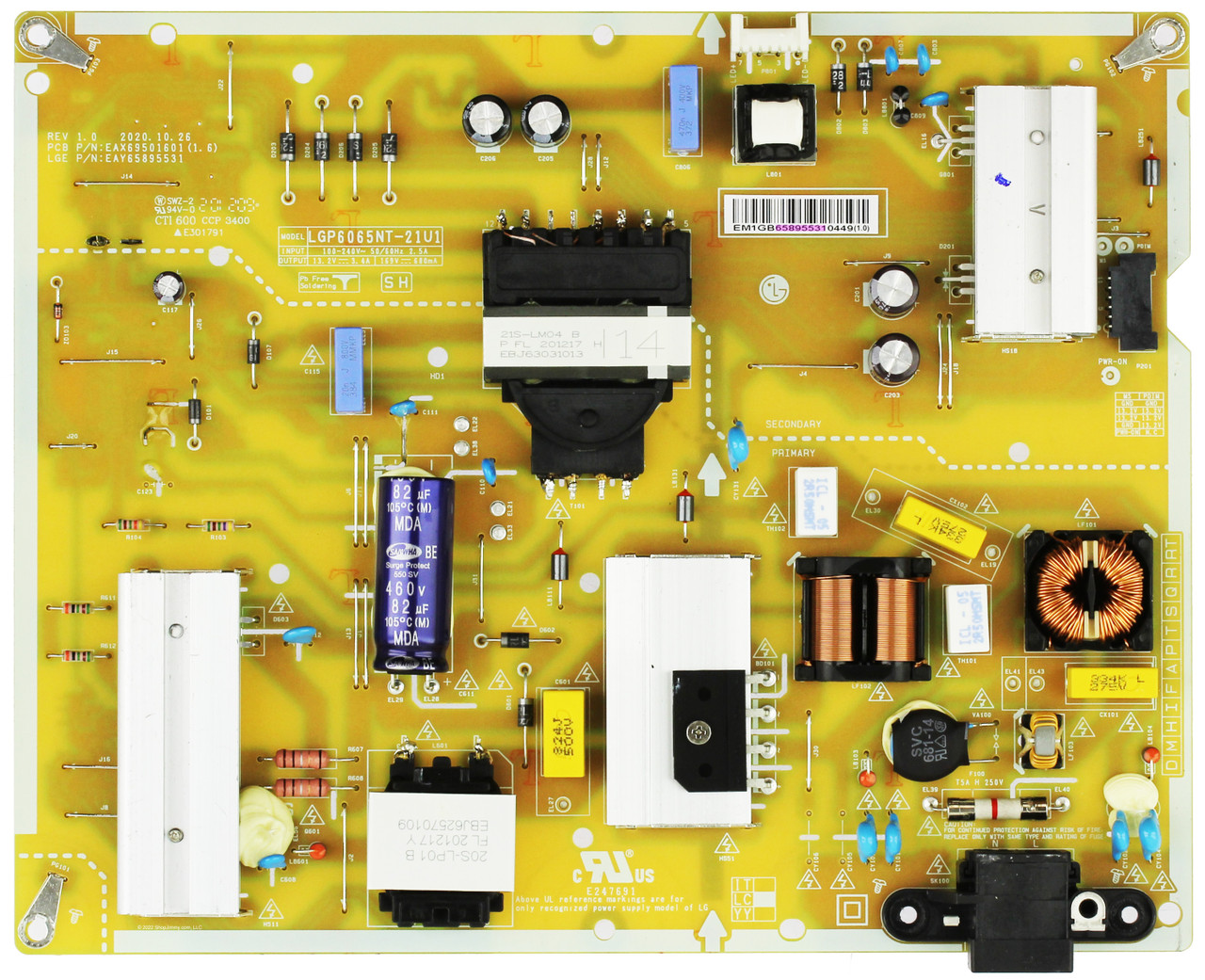 LG EAY65895531 Power Supply/LED Driver Board
