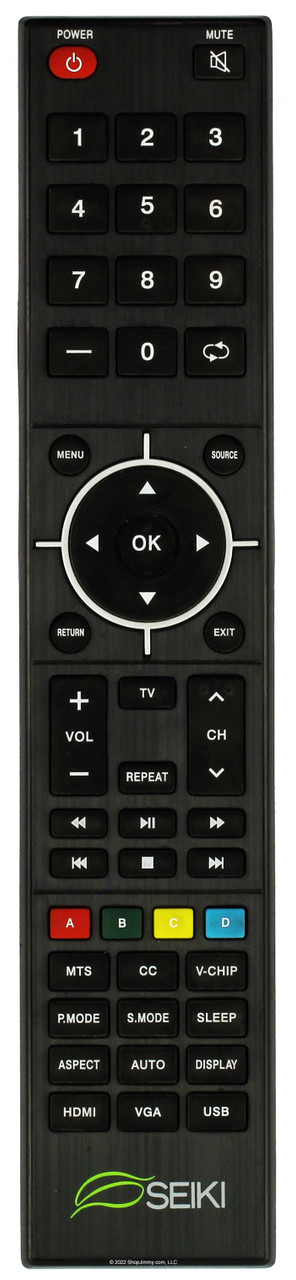 Seiki Remote Control Version 6 SE65UY04 SE58UY06