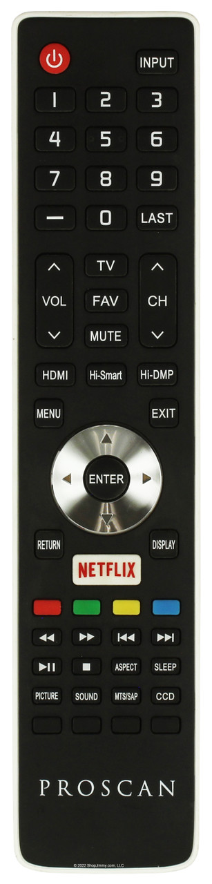 Proscan PLDED4079-SM Remote Control - Open Bag