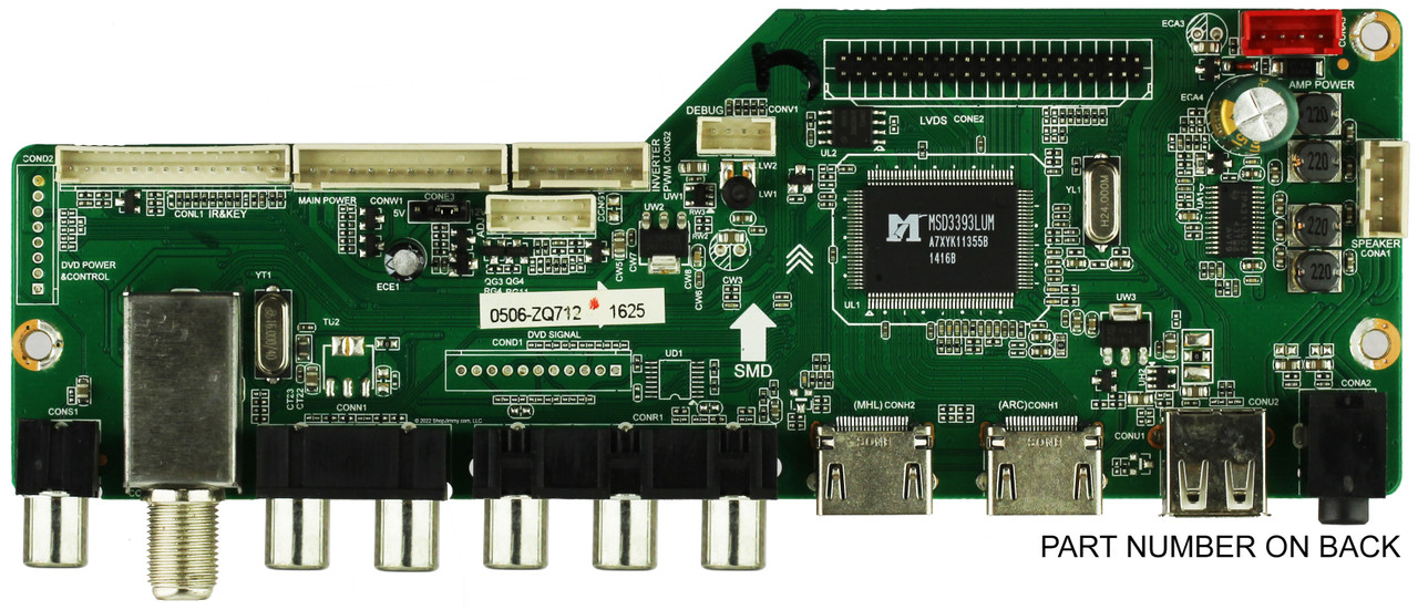 RCA 40GE01M3393LNA35-D1 Main Board for LED40G45RQ (See note)