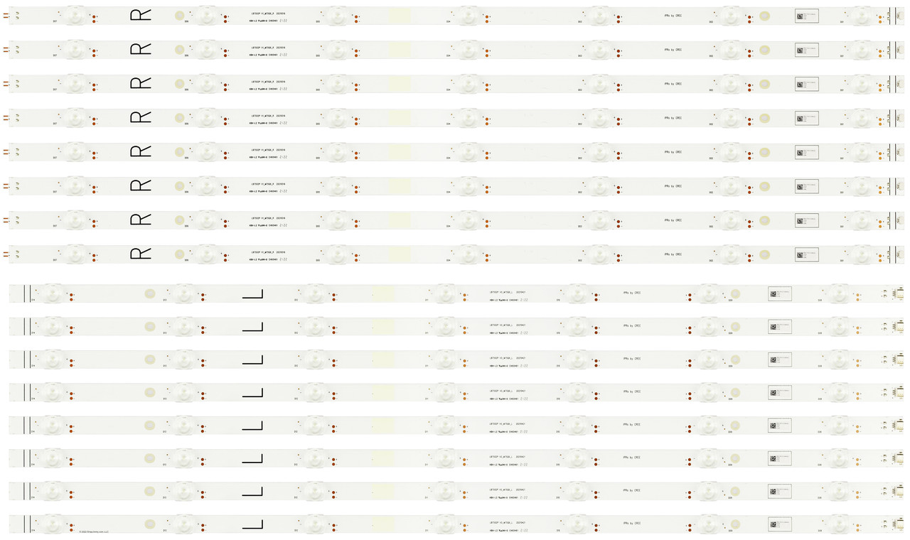 Vizio LB7502P LED Backlight Strips (16) M75Q6-J03