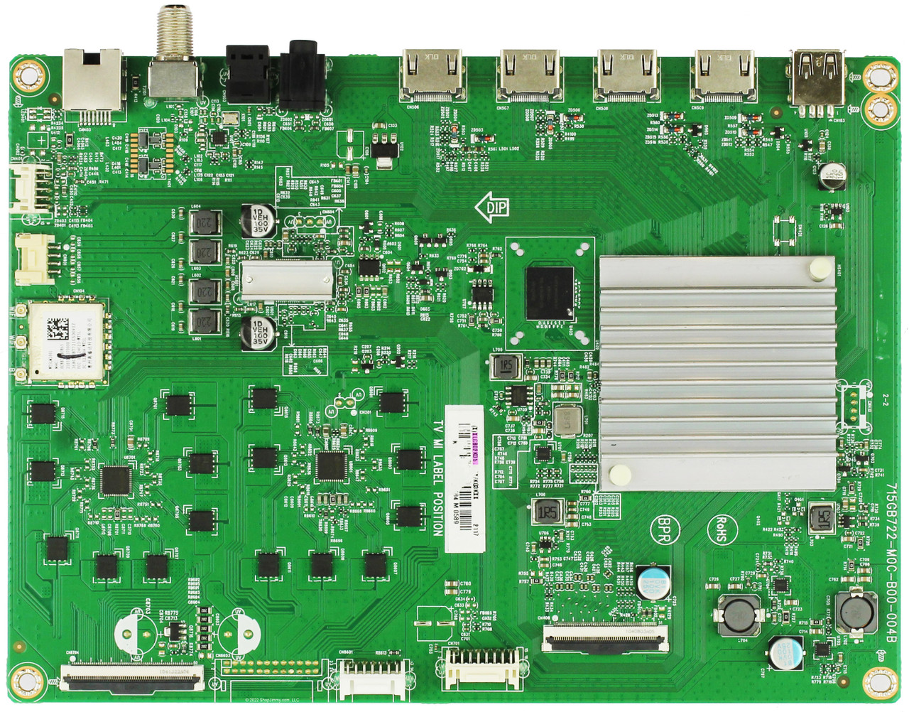 Vizio 756TXLCB02K051 Main Board for M65Q7-J01 (LTYRH2L Serial)
