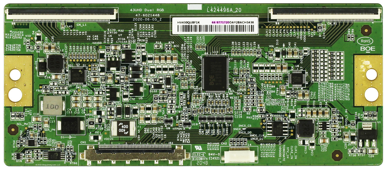 Sony 44-9771720 HV430QUBN1F T-Con Board