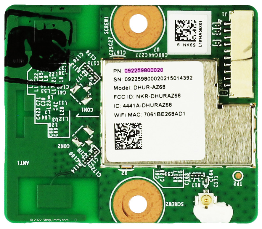 Insignia 92259800020 (DHUR-AZ68) Wi-Fi Wifi Wireless LAN Module