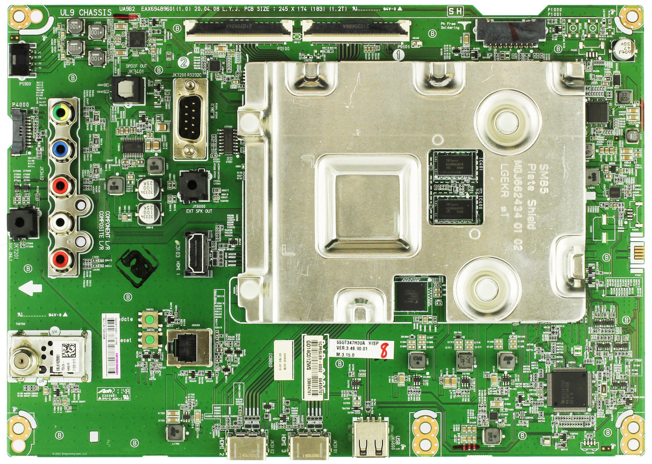 LG EBT66759001 Main Board for 55UT347HOUA