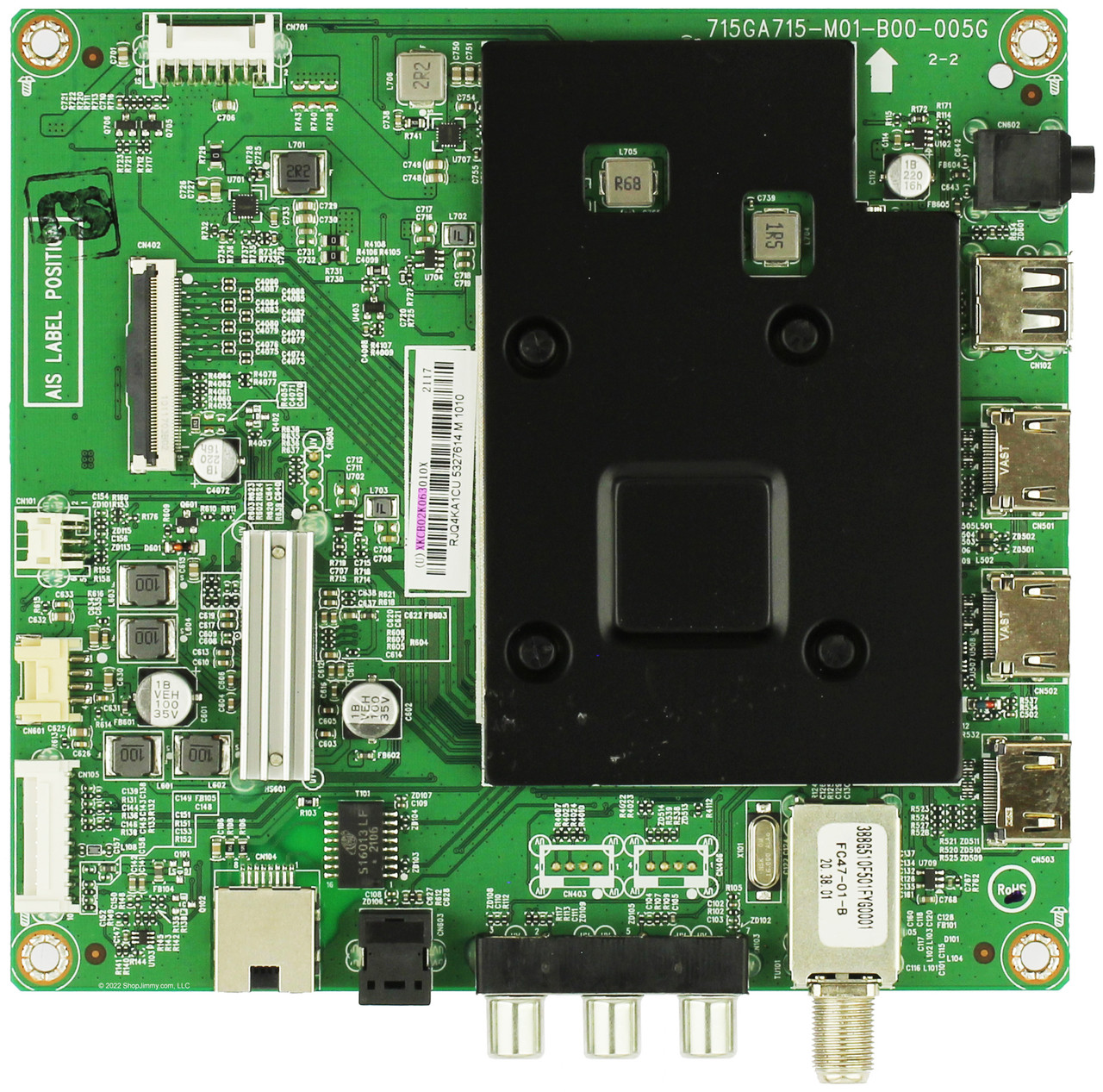 Insignia 756TXKCB02K063010X Main Board for NS-43DF710NA21 REV B