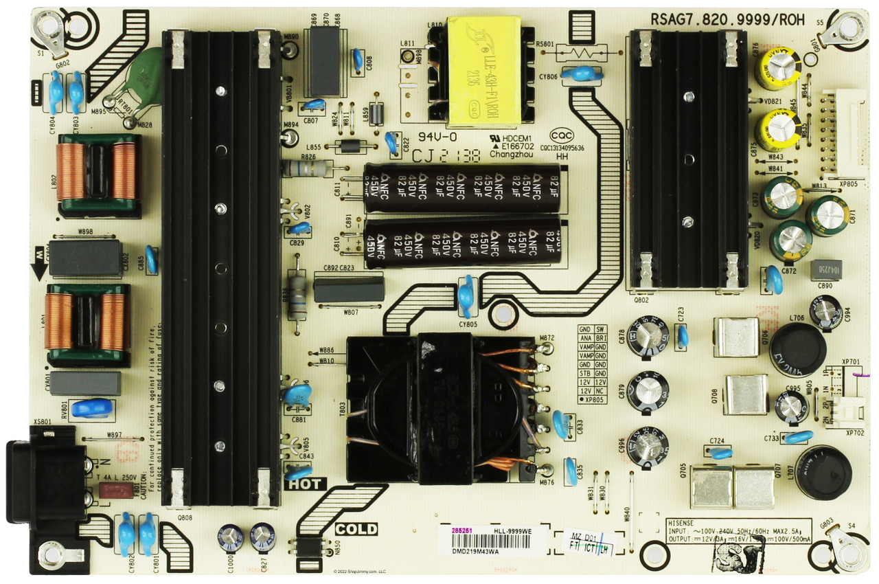 Hisense 285251 Power Supply / LED Driver Board