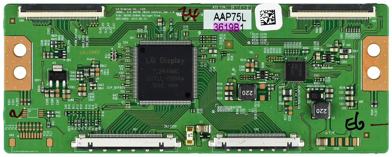LG 6871L-3619B (6870C-0484A) T-Con Board for 65LB6300-UE