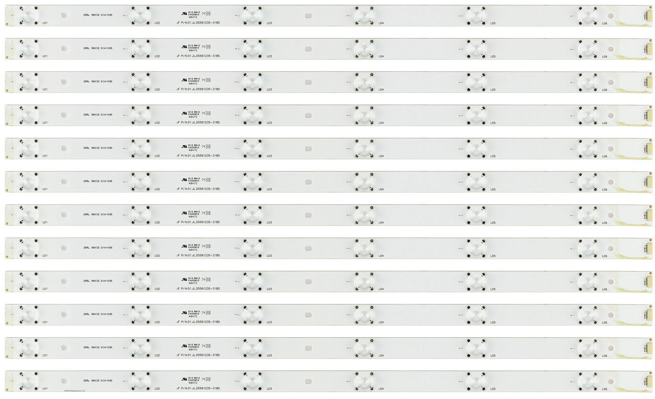 RCA 01.JL.D5561235-31BS LED Backlight Strips (12) SLD55A55RQ LED55C55R120Q