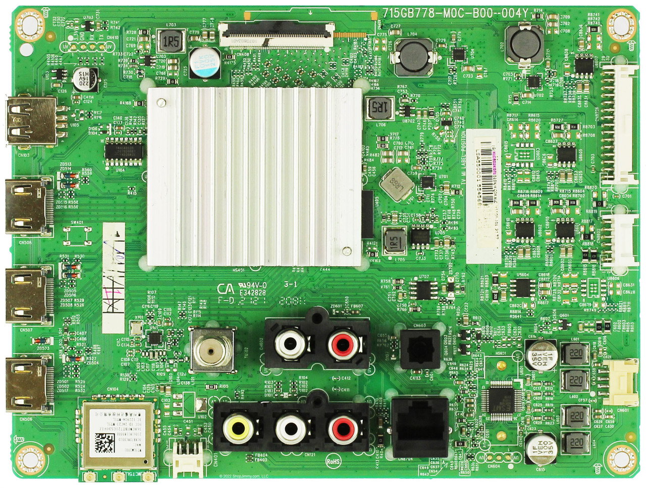 Vizio 756TXLCB02K071 Main Board for M55Q6-J01 (LTC3G8NX Serial)