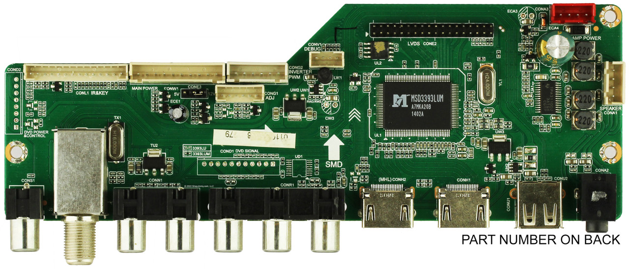 RCA 60120RE01M3393LNA5-C3 Main Board for LED60B55R120Q