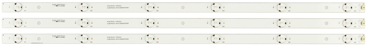 LG 2D03018  LED Backlight Strips (3) 28LJ400B-PU