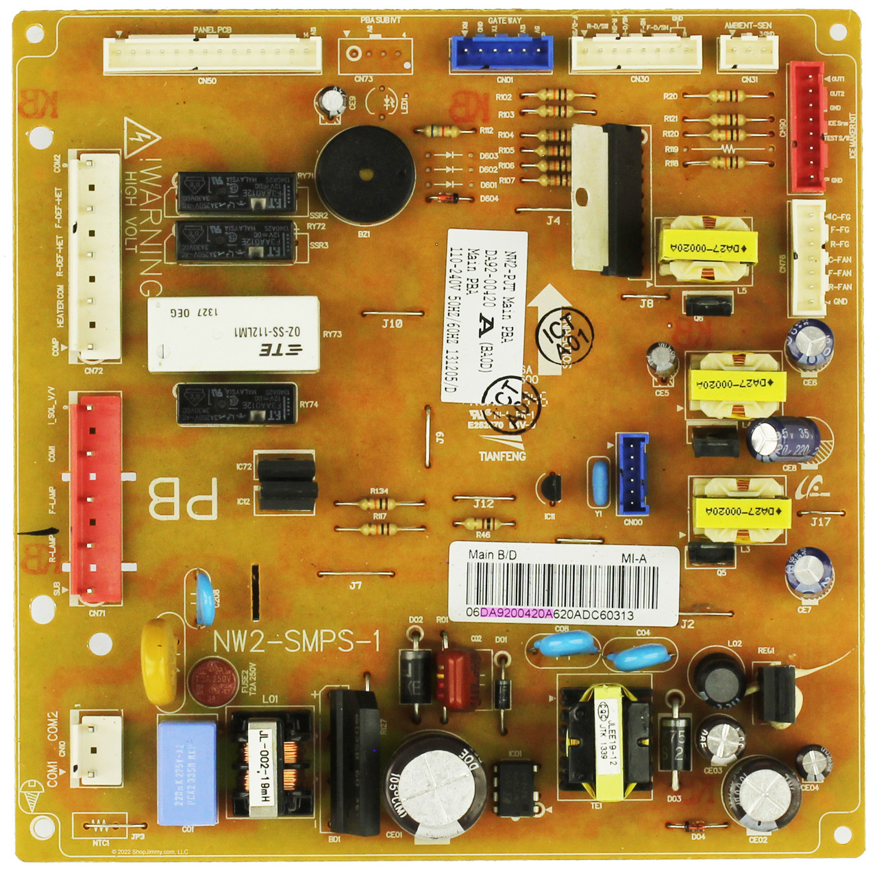 Samsung Refrigerator DA92-00420A Main Board RF217ACPN/XAA RF217ACWP/XAA