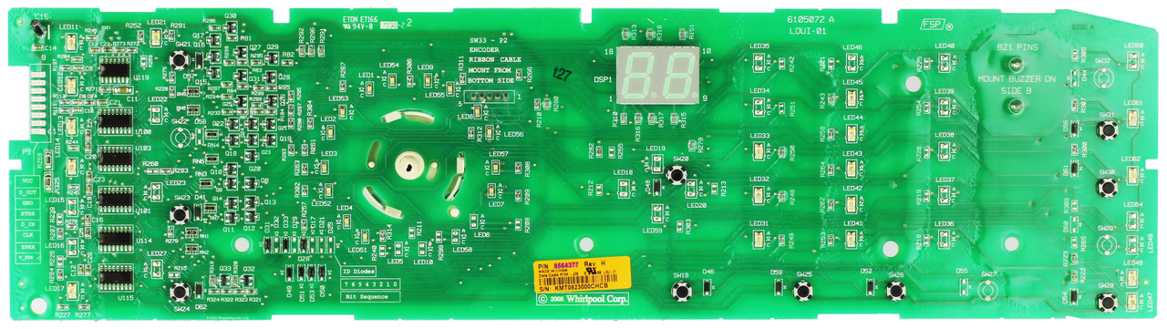 Whirlpool Dryer 8564377 Control Board