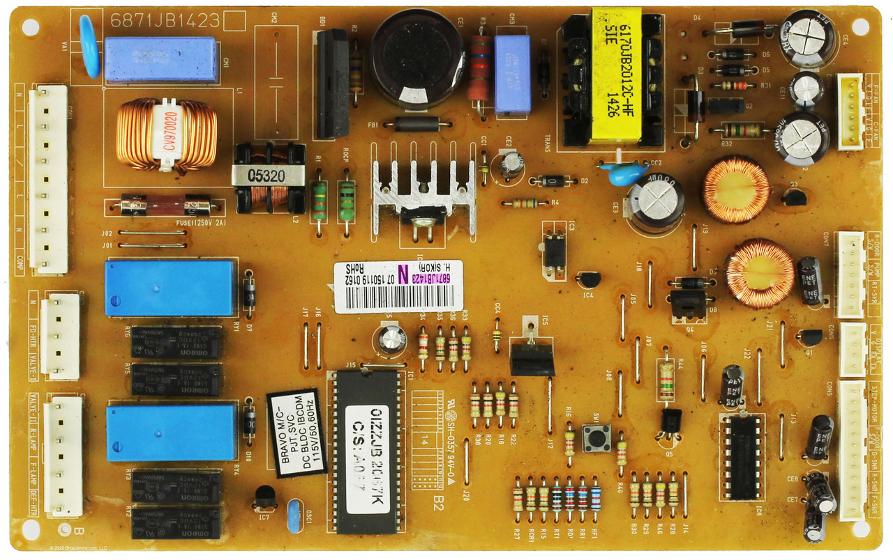 LG Refrigerator 6871JB1423N Main Board