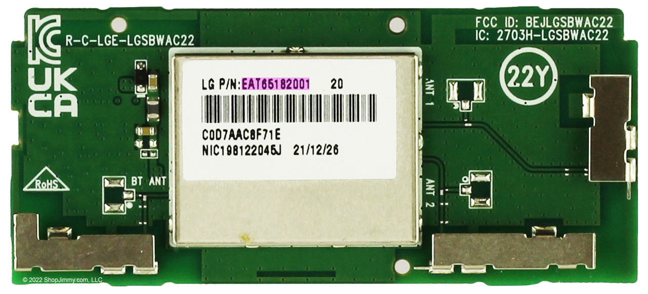 LG EAT65182001 Wi-Fi Wifi Wireless WLAN  Module