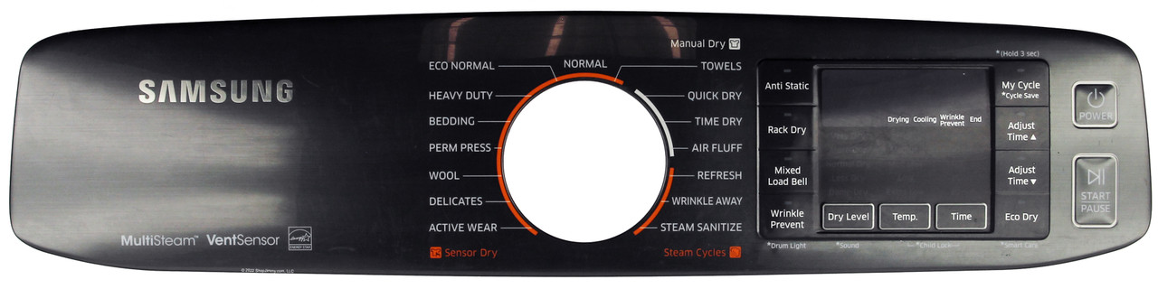 Samsung Dryer DC64-02892T/DC93-00376A Sensor and Window Panel Assembly 