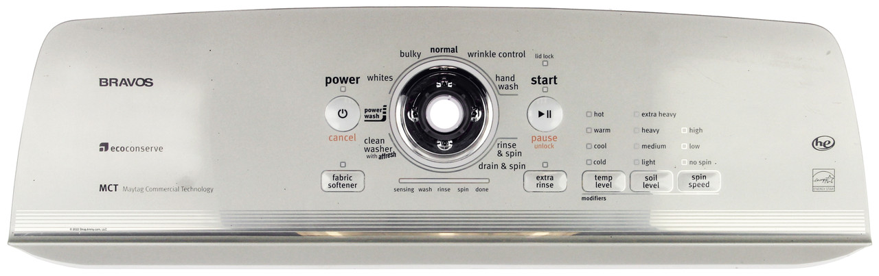 Maytag Washer W10304958 Display