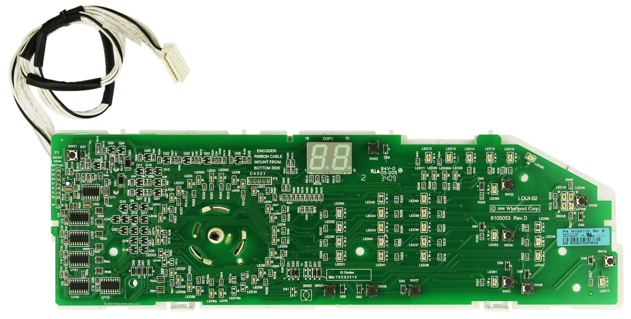 Whirlpool Washer WPW10051132 W10051132 Control Board 