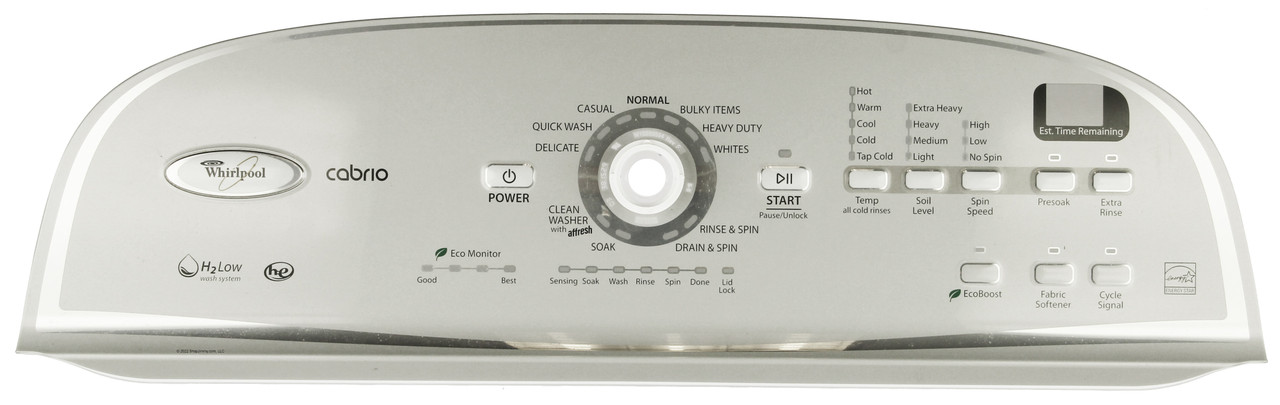 Whirlpool Dryer W10269594 Control Panel