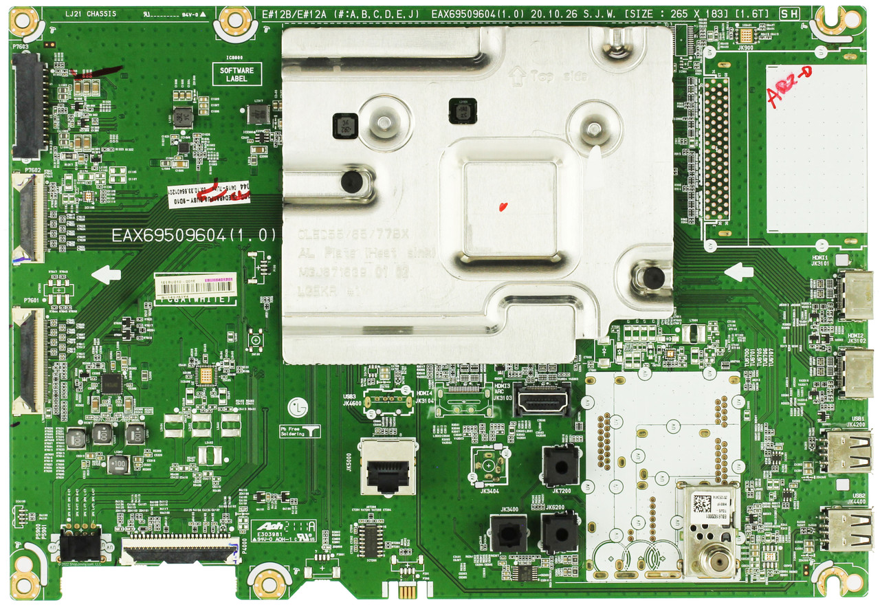 LG EBT66401201 Main Board for OLED65A1AUA.DUSQLJR
