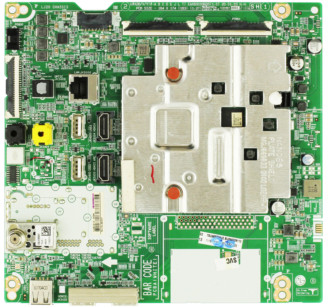LG EBU66239110 Main Board for 75UN9070AUD.BUSFLKR