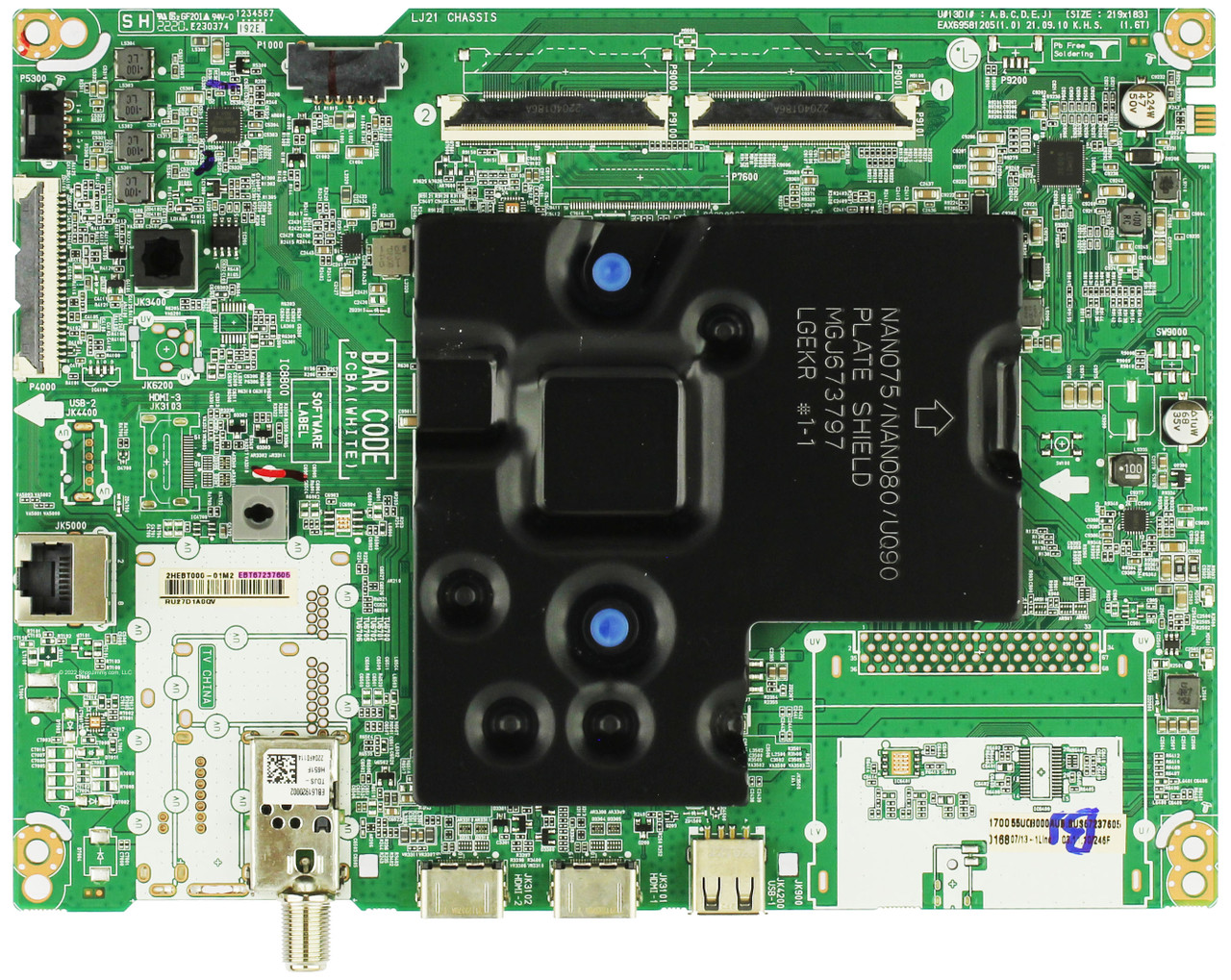 LG EBT67237605 Main Board for 55UQ8000AUB.BUSCLKR