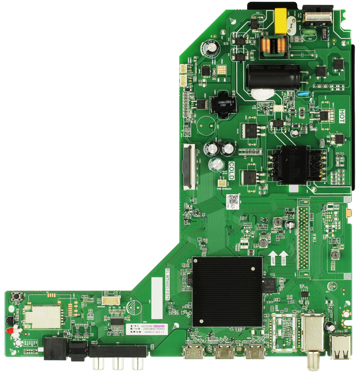 SuperSonic TZ2112-109 Main Board for SC-4316STV