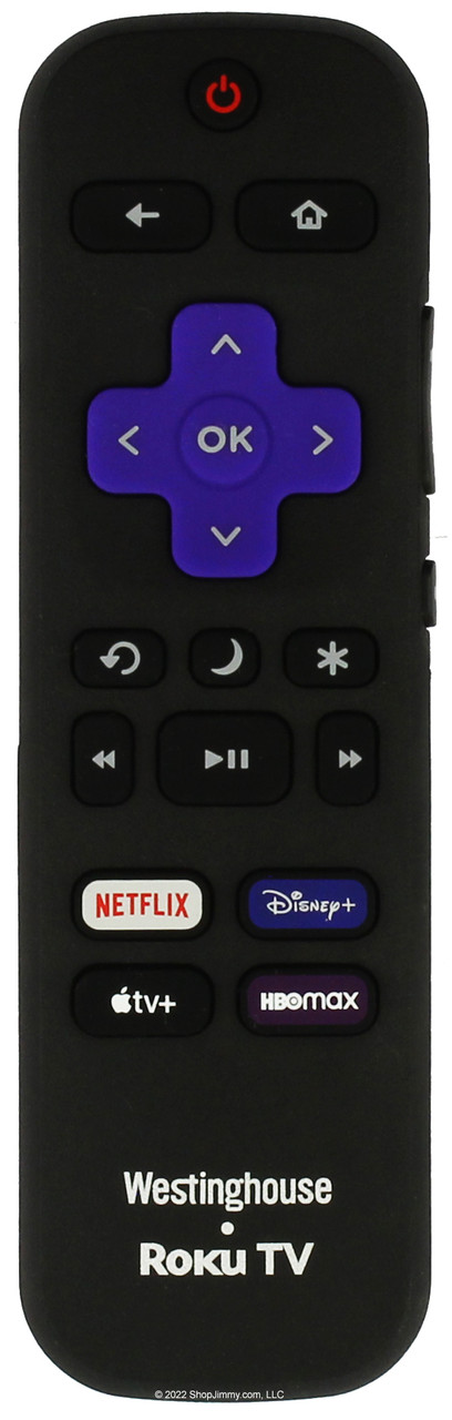 Westinghouse Roku 3226001231 Remote Control Netflix, Disney, Apple, HBOMax -- NEW