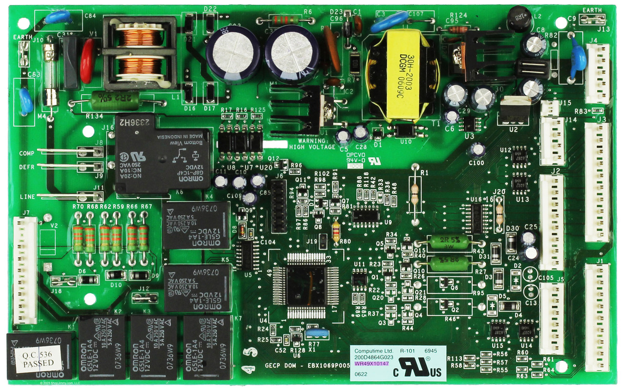 GE Refrigerator WR49X10147 200D4864G023 Main Control Board Assembly