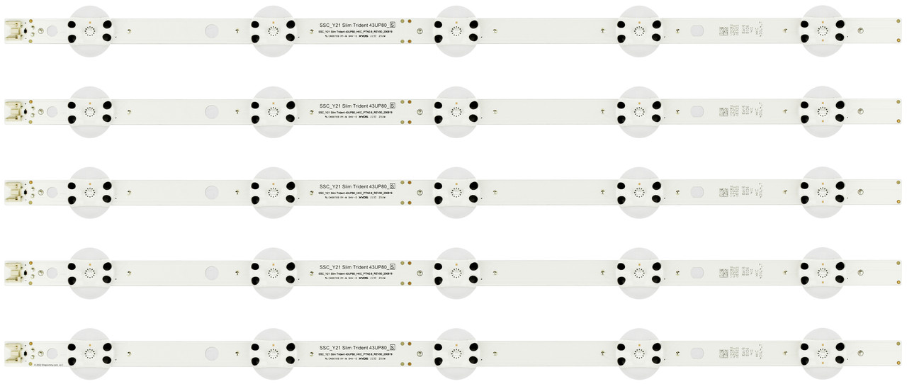 LG EAV65036401 LED Backlight Strips (5) 43UQ9000PUD