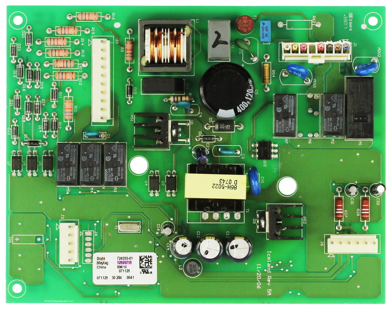 Whirlpool Refrigerator 12920719 724555-01 Main Control Board Assembly
