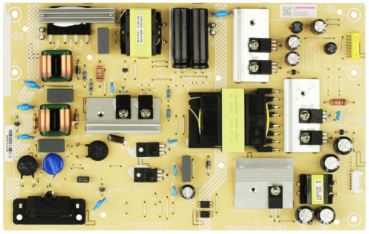 Onn PLTVLW121XABS Power Supply 