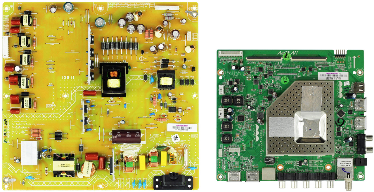 Vizio E550IA0 (LAQAOQAP, LATAOQAP) Complete LED TV Repair Parts Kit