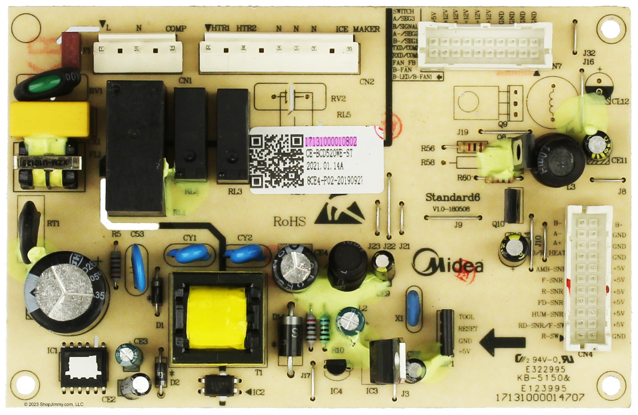 Insignia Refrigerator 17131000010802 Main Control Board
