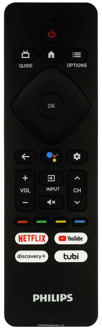 Philips URMT26CND002 Remote Control Netflix, Youtube, Discovery+, Tubi -Open Bag