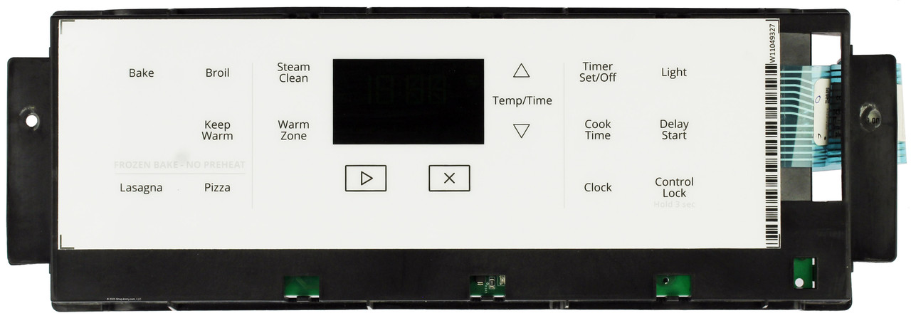 Whirlpool Range W11428349 Control Board W/ White Overlay 
