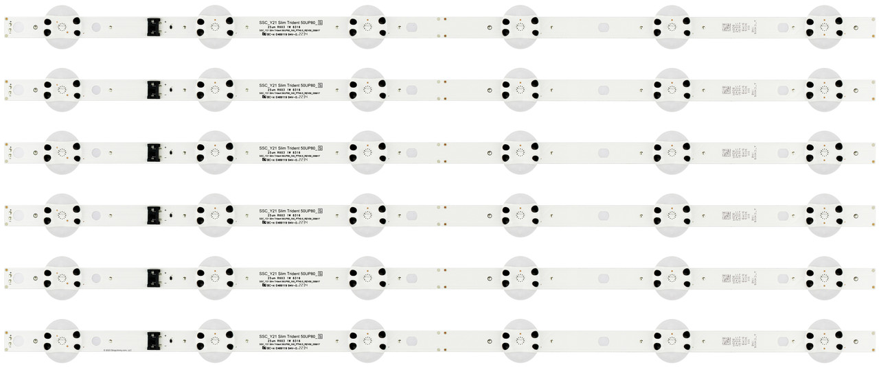 LG EAV65036101 LED Backlight Strips (6) 50UQ9000PUD