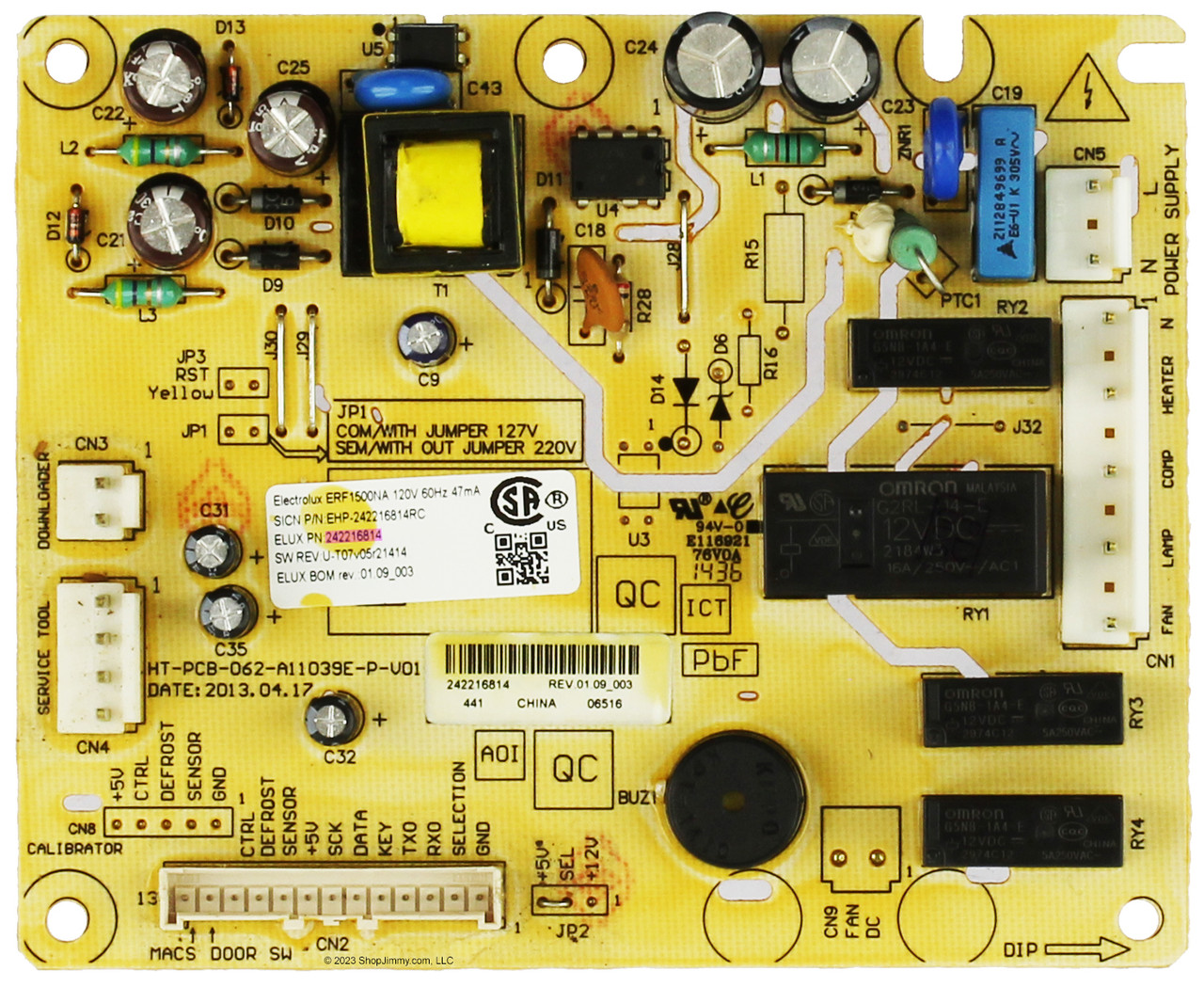 Electrolux Refrigerator 242216814 Main Control Board