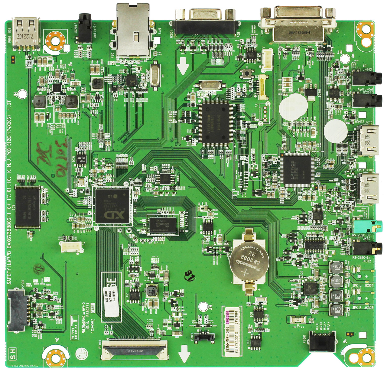 LG EBT64026501 Main Board for 43SE3KD-BE