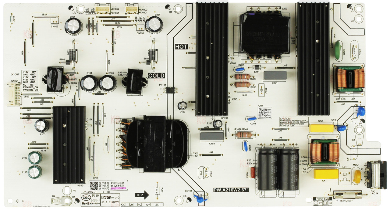 Vizio 60101-04413 Power Supply for M65Q6M-K04