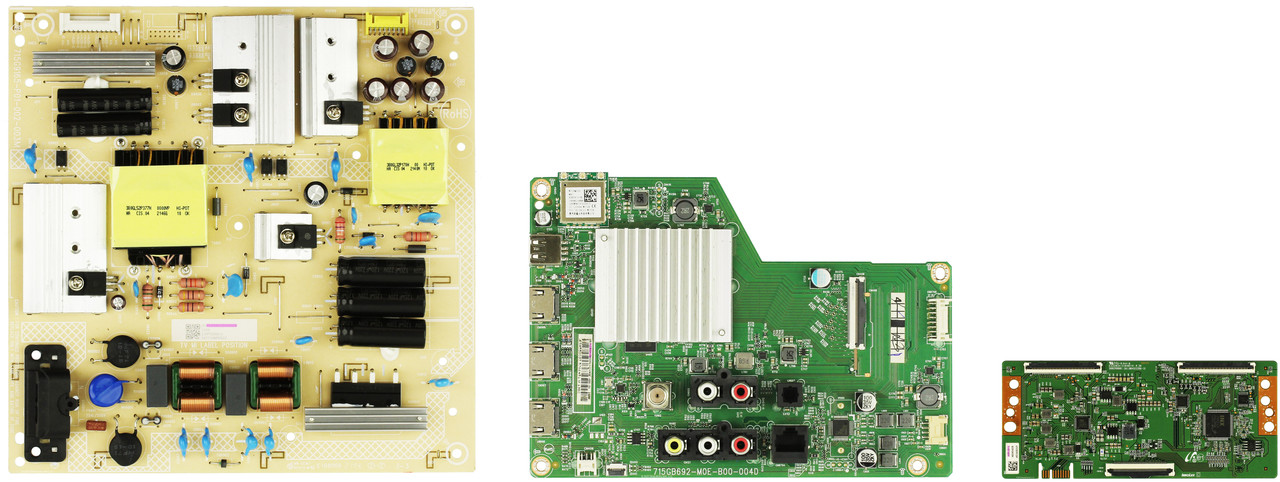 Vizio V555-J01 (LTC6E7WY Serial) Complete LED TV Repair Parts Kit V5