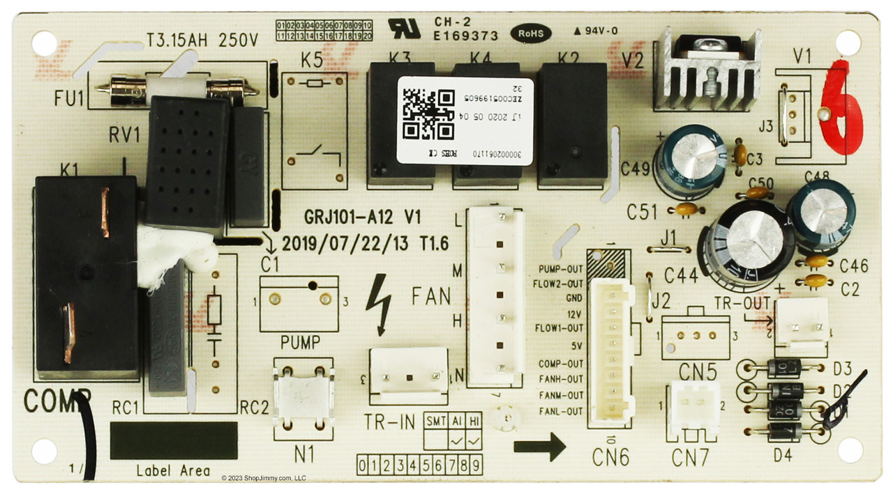 GE Dehumidifier 300002061170 Power Board