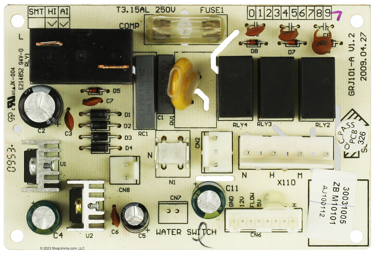 GE Dehumidifier 30031005 Power Board