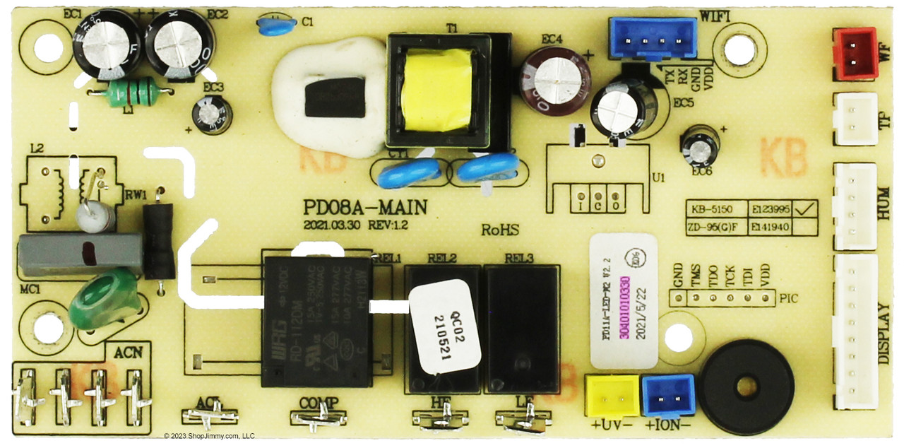 Kesnos Dehumidifier 30401010330 Control Board