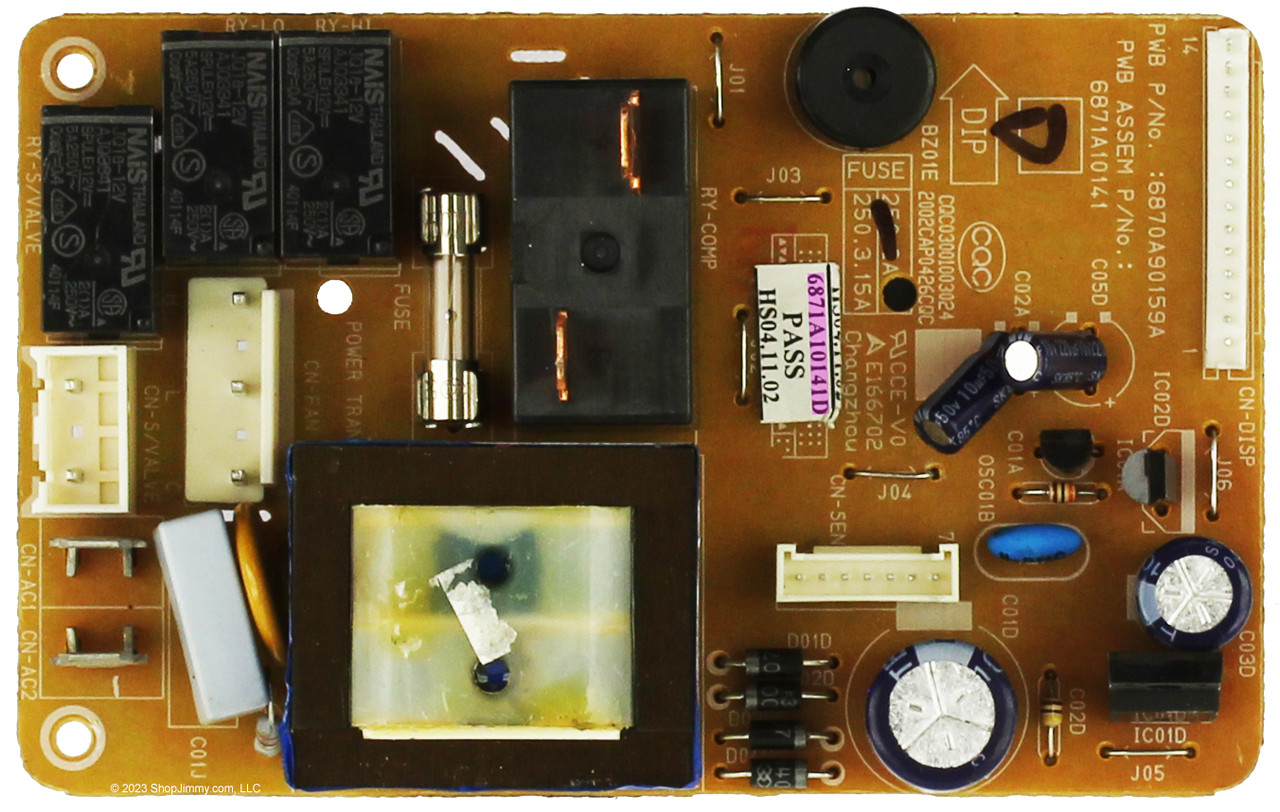 LG Dehumidifier 6871A10141D Main Board