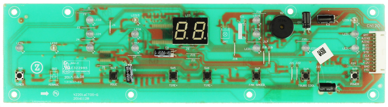 Soleus Air Dehumidifier 337000R01R Display Board